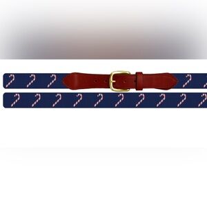 Men’s Vineyard Vines Candy Cane Belt – Size 36, Made in USA